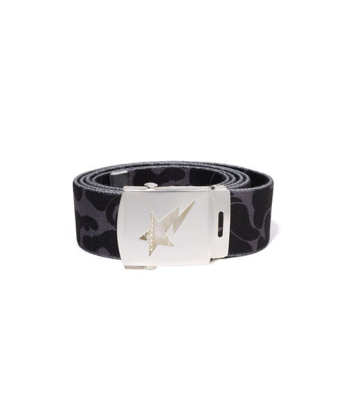 A BATHING APE（アベイシングエイプ）の「ABC CAMO GI BELT（ベルト・メンズ・ピンク/グリーン/ブラック/ブルー・FREE）」の2枚目の写真