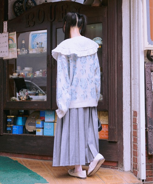 kutir（クティール）の「【クティールとレトロ】サイドベルトプリーツスカート（スカート・レディース・ダークブラウン/レッド系その他/グリーン/グレー・SMALL/LARGE/MEDIUM）」の16枚目の写真