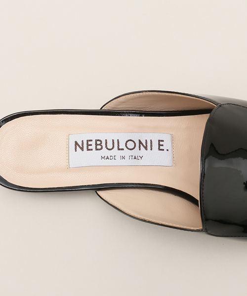 セール】NEBULONI E. （ネブローニ）Pink Ribbon Patent ミュール