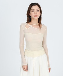 back laceup sheer tops