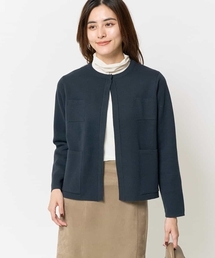 a.v.v | トリミングポケットニットジャケット(カーディガン/ボレロ)