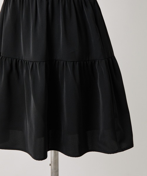 one after another NICE CLAUP（ワンアフターアナザーナイスクラップ）の「ティアードミニワンピース（ワンピース・レディース・レオパード/ブラック/アイボリー/ミント・FREE）」の11枚目の写真