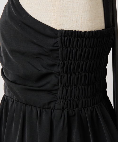 one after another NICE CLAUP（ワンアフターアナザーナイスクラップ）の「ティアードミニワンピース（ワンピース・レディース・レオパード/ブラック/アイボリー/ミント・FREE）」の9枚目の写真