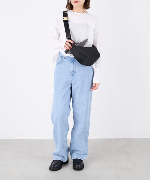 VIOLAd'ORO(ヴィオラドーロ)の「【VIOLAd'ORO】ナイロンボディバッグ-BIANCA Nylon bag(ボディバッグ/ウエストポーチ・レディース・ブラック・FREE)」の10枚目の写真