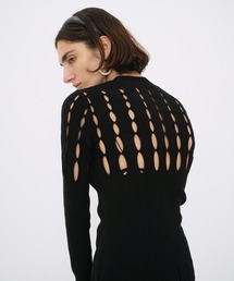 MOLE MIX BORDER KNIT TOPS（ニット/セーター）｜CLANE（クラネ