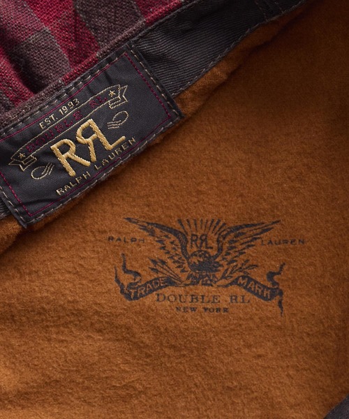RRL（ダブル アール エル）の「チェックド ウーブン ニュースボーイ キャップ（ハンチング/ベレー帽・メンズ・レッド・S/M/L）」の6枚目の写真