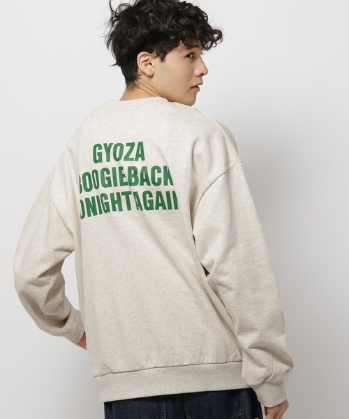 レア 美品 今夜も餃子とブギーバック 長袖Tシャツ 灰 M オガサワラガク 