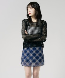 Chick（チック）の「Boatneck Openwork knitting Knit / ボートネック透かし編みニット（ニット/セーター）」
