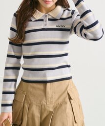 OLIVE des OLIVE | 2枚衿ポロシャツ(ニット/セーター)