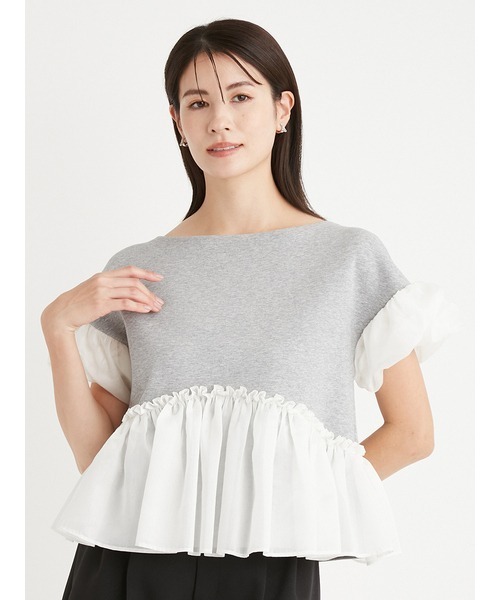セール】袖バルーンデザインカットソー（Tシャツ/カットソー
