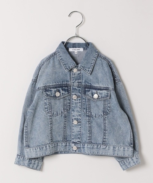 GLOBAL WORK（グローバルワーク）の「やわらかGジャン/T/283788（デニムジャケット・キッズ・ブルー/ブラック・120cm/110cm/100cm）」の12枚目の写真