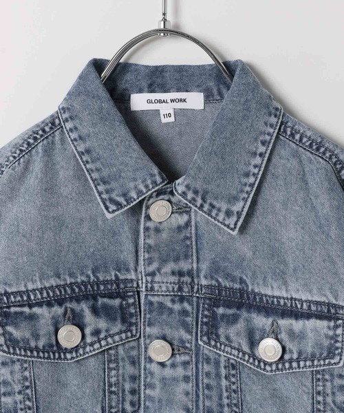 GLOBAL WORK（グローバルワーク）の「やわらかGジャン/T/283788（デニムジャケット・キッズ・ブルー/ブラック・120cm/110cm/100cm）」の13枚目の写真