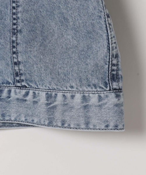 GLOBAL WORK（グローバルワーク）の「やわらかGジャン/T/283788（デニムジャケット・キッズ・ブルー/ブラック・120cm/110cm/100cm）」の5枚目の写真