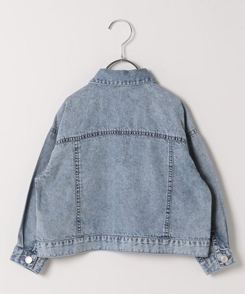 GLOBAL WORK（グローバルワーク）の「やわらかGジャン/T/283788（デニムジャケット・キッズ・ブルー/ブラック・120cm/110cm/100cm）」の6枚目の写真