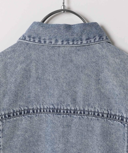 GLOBAL WORK（グローバルワーク）の「やわらかGジャン/T/283788（デニムジャケット・キッズ・ブルー/ブラック・120cm/110cm/100cm）」の7枚目の写真