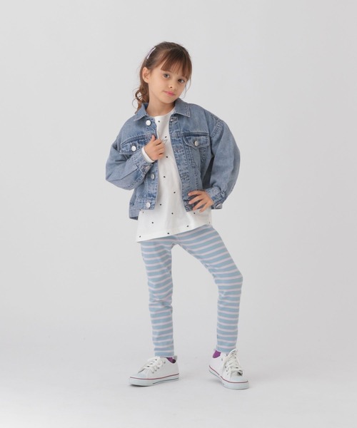 GLOBAL WORK（グローバルワーク）の「やわらかGジャン/T/283788（デニムジャケット・キッズ・ブルー/ブラック・120cm/110cm/100cm）」の16枚目の写真