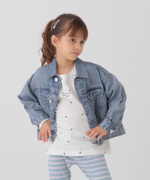 GLOBAL WORK（グローバルワーク）の「やわらかGジャン/T/283788（デニムジャケット・キッズ・ブルー/ブラック・120cm/110cm/100cm）」の15枚目の写真