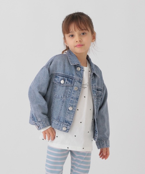 GLOBAL WORK（グローバルワーク）の「やわらかGジャン/T/283788（デニムジャケット・キッズ・ブルー/ブラック・120cm/110cm/100cm）」の14枚目の写真