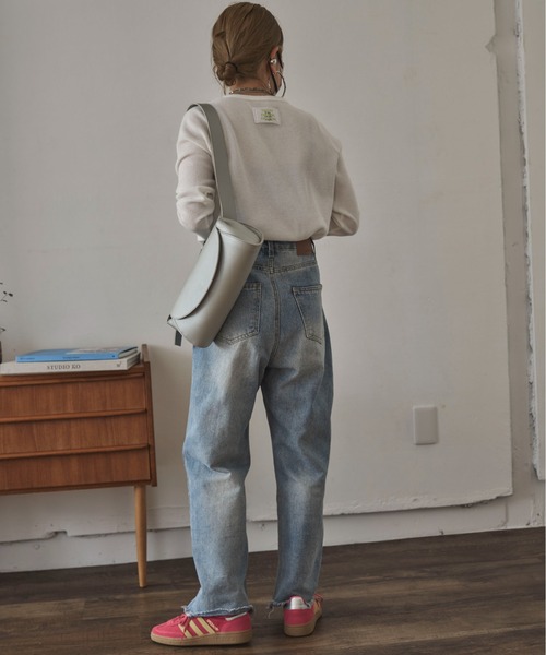 feepur by saya(フェピュールバイサヤ)の「デザインタグワッフルロンTee(Tシャツ/カットソー・レディース・ブラック/オフホワイト/チャコールグレー/ブラウン・MEDIUM)」の8枚目の写真