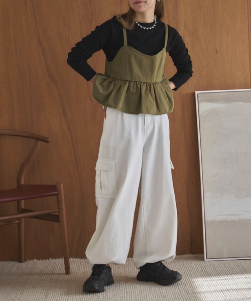 feepur by saya(フェピュールバイサヤ)の「デザインタグワッフルロンTee(Tシャツ/カットソー・レディース・ブラック/オフホワイト/チャコールグレー/ブラウン・MEDIUM)」の17枚目の写真