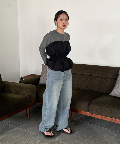 22AW PHIGVEL ヘビーワッフル ロング カットソー ロンT 22AW PHIGVEL ヘビーワッフル ロング カットソー ロンT