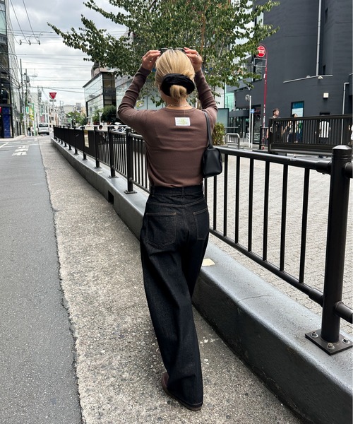 罰罰罰007 archive waffle Tiger ロンT デザインタグワッフルロンTee（Tシャツ/カットソー）｜feepur by