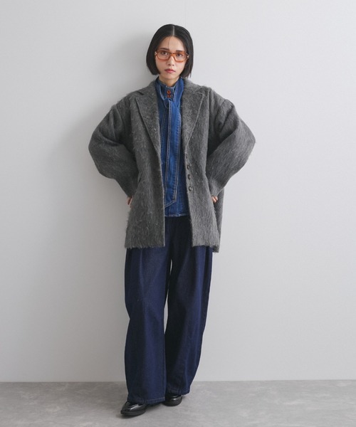 VICKY(ビッキー)の「【ENIM BY VICKY】2wayボウタイリボンデニムシャツ≪洗濯機で洗える≫(シャツ/ブラウス・レディース・ブルー/ライトブルー・M)」の10枚目の写真