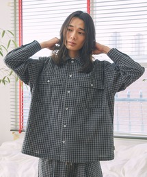 Unblend（アンブレンド）の「【Unblend】セットアップ対応 / オーバーサイズ リラックス チェックシャツ（シャツ/ブラウス・メンズ）」