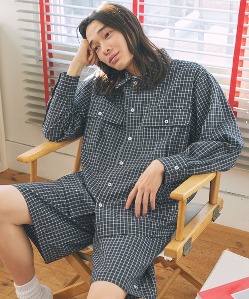 Unblend】セットアップ対応 / オーバーサイズ リラックス チェック