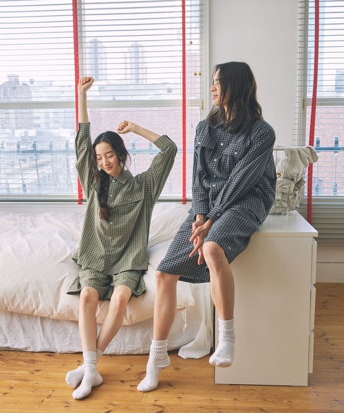 Unblend】セットアップ対応 / オーバーサイズ リラックス チェック