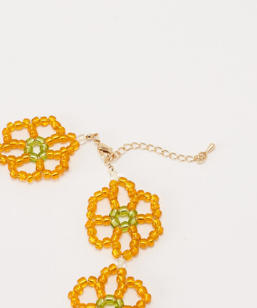 HELLO.SANFRANCISCO（ハローサンフランシスコ）の「【HELLO.SANFRANCISCO/ハローサンフランシスコ】フラワーチョーカーネックレス（ネックレス・レディース・ブルー/ピンク/オレンジ・ONE SIZE）」の10枚目の写真