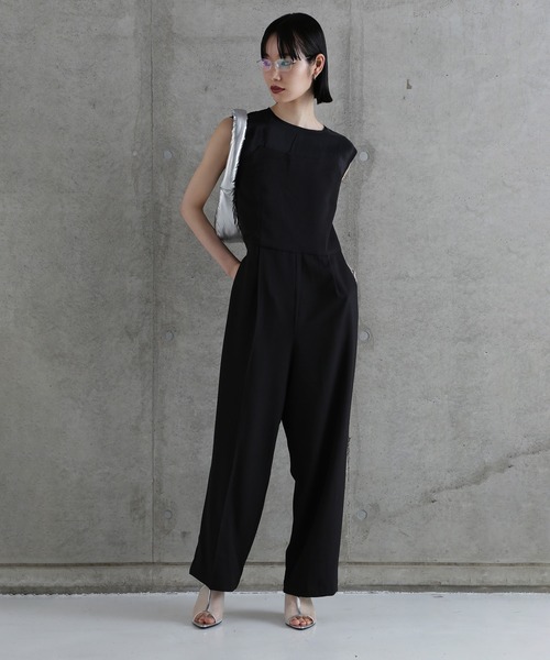 セール】(CHIGNON)異素材ベアコンビネゾン（つなぎ