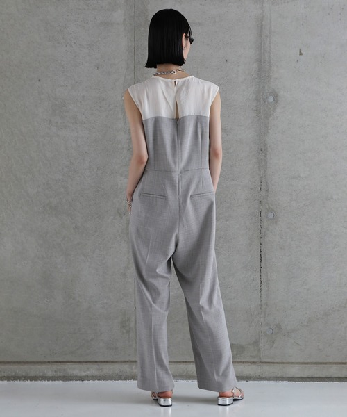 CHIGNON(シニヨン)の「(CHIGNON)異素材ベアコンビネゾン(つなぎ/オールインワン・レディース・ブラック/グレー・ONE SIZE)」の17枚目の写真