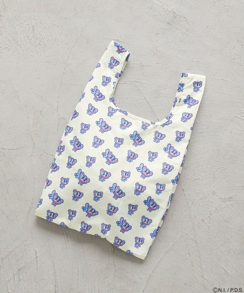 Me%（ミィパーセント）の「【ANGEL BLUE】エコバッグ　234553（エコバッグ/サブバッグ・レディース・アイボリー/ライトブルー/ホワイト/レッド/ピンク・FREE）」の3枚目の写真