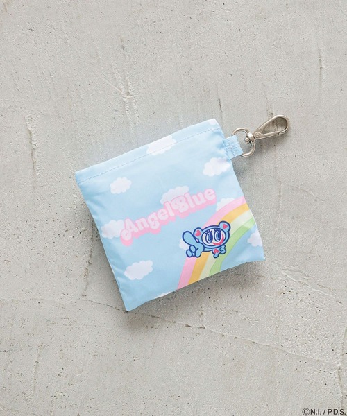 Me%（ミィパーセント）の「【ANGEL BLUE】エコバッグ　234553（エコバッグ/サブバッグ・レディース・アイボリー/ライトブルー/ホワイト/レッド/ピンク・FREE）」の4枚目の写真