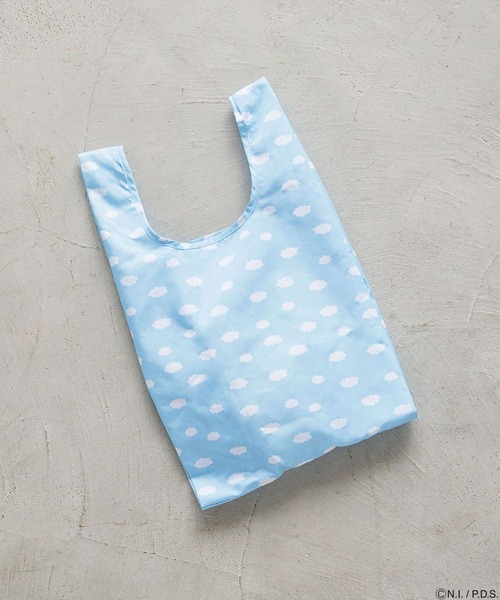 Me%（ミィパーセント）の「【ANGEL BLUE】エコバッグ　234553（エコバッグ/サブバッグ・レディース・アイボリー/ライトブルー/ホワイト/レッド/ピンク・FREE）」の8枚目の写真