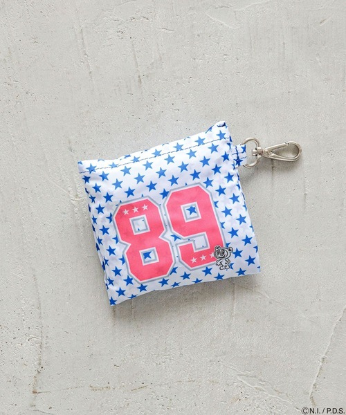 Me%（ミィパーセント）の「【ANGEL BLUE】エコバッグ　234553（エコバッグ/サブバッグ・レディース・アイボリー/ライトブルー/ホワイト/レッド/ピンク・FREE）」の15枚目の写真