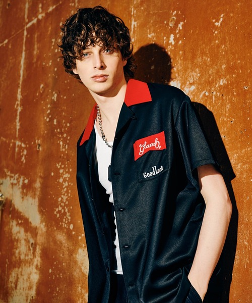 glamb（グラム）の「Good Luck Bowling Shirt / グッドラックボウリングシャツ（シャツ/ブラウス・メンズ・グリーン/ブラック・S/M/L）」の8枚目の写真
