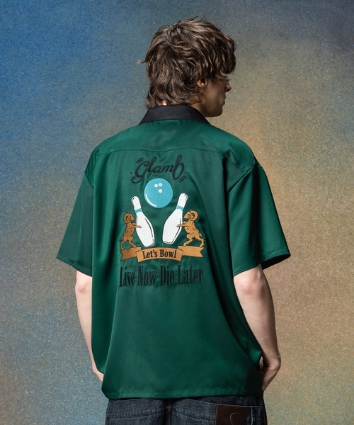 glamb（グラム）の「Good Luck Bowling Shirt / グッドラックボウリングシャツ（シャツ/ブラウス・メンズ・グリーン/ブラック・S/M/L）」の22枚目の写真
