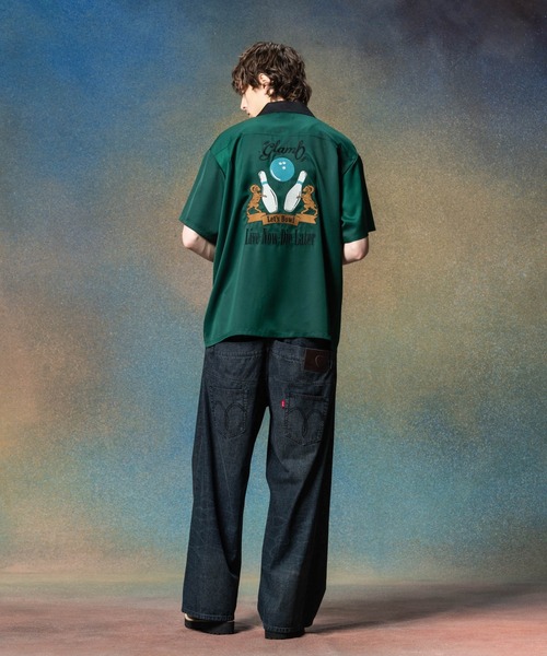 glamb　ボウリングシャツ glamb シャツ Layered Bowling SH / レイヤードボウリングシャツ