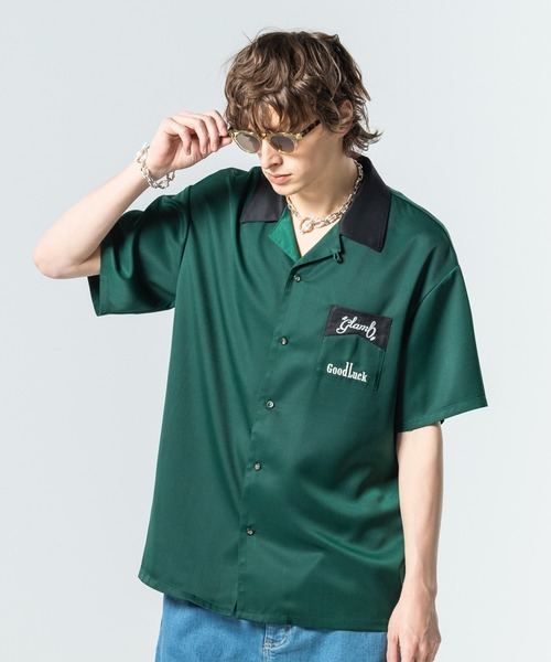 glamb　ボウリングシャツ Good Luck Bowling Shirt / グッドラックボウリングシャツ（シャツ