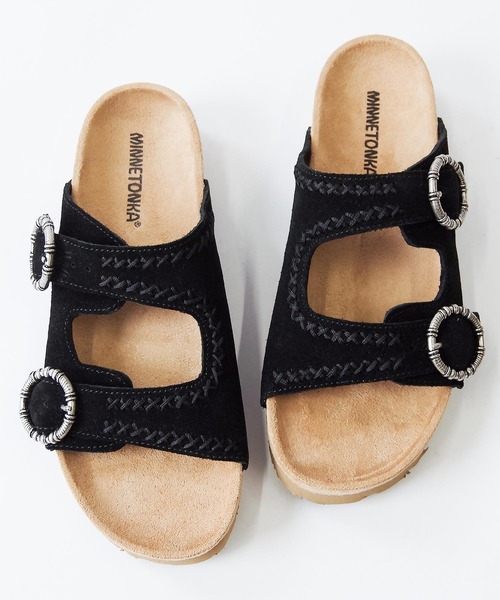 Minnetonka（ミネトンカ）の「MINNETONKA ミネトンカ / スエードベルトサンダル GEORGINE CLASSIC（サンダル・レディース・ブラウン/ベージュ/ブラック・7/8/9/6/5）」の7枚目の写真