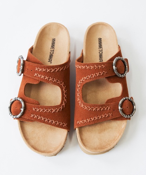 Minnetonka（ミネトンカ）の「MINNETONKA ミネトンカ / スエードベルトサンダル GEORGINE CLASSIC（サンダル・レディース・ブラウン/ベージュ/ブラック・7/8/9/6/5）」の11枚目の写真