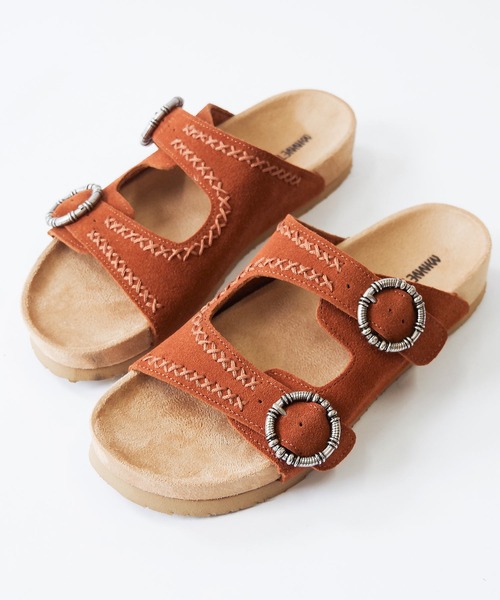 Minnetonka（ミネトンカ）の「MINNETONKA ミネトンカ / スエードベルトサンダル GEORGINE CLASSIC（サンダル・レディース・ブラウン/ベージュ/ブラック・7/8/9/6/5）」の15枚目の写真