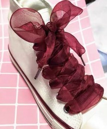 ampm（エーエムピーエム）の「リボンシアーシューズアクセサリー/靴紐（シューズアクセサリー）」