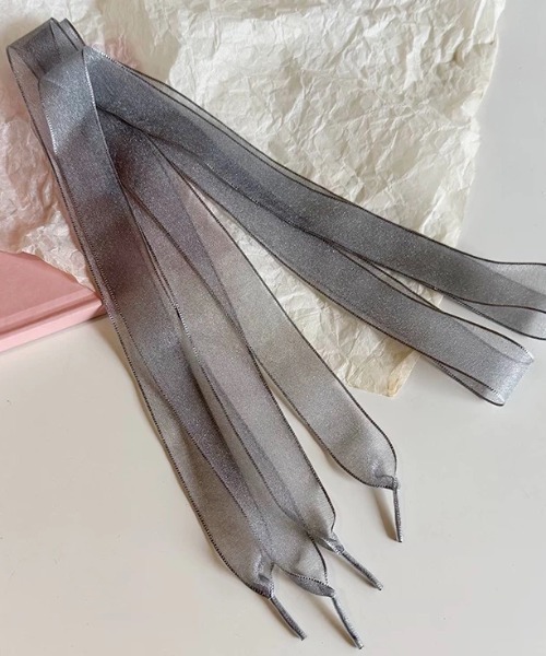 ampm(エーエムピーエム)の「リボンシアーシューズアクセサリー/靴紐(シューズアクセサリー・レディース・ホワイト/レッド/ブラック/グレー/イエロー・FREE)」の10枚目の写真