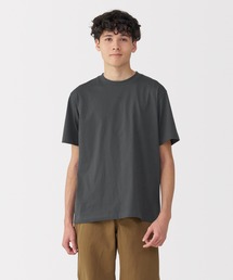 紳士 天竺編みクルーネック半袖Tシャツ