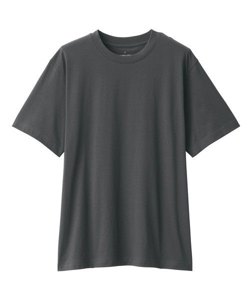 無印良品(ムジルシリョウヒン)の「紳士 天竺編みクルーネック半袖Tシャツ(Tシャツ/カットソー・メンズ・ダークグリーン/グレー/ホワイト/ライトブルー/ブラック/レンガ/ダークネイビー/イエロー系/ダークグレー/ブラウン・S/M/L/XL)」の17枚目の写真