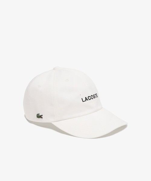 【LACOSTE】ブランドロゴステッチローキャップ セール】ブランドロゴステッチローキャップ（キャップ