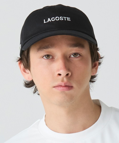 【LACOSTE】ブランドロゴステッチローキャップ セール】ブランドロゴステッチローキャップ（キャップ